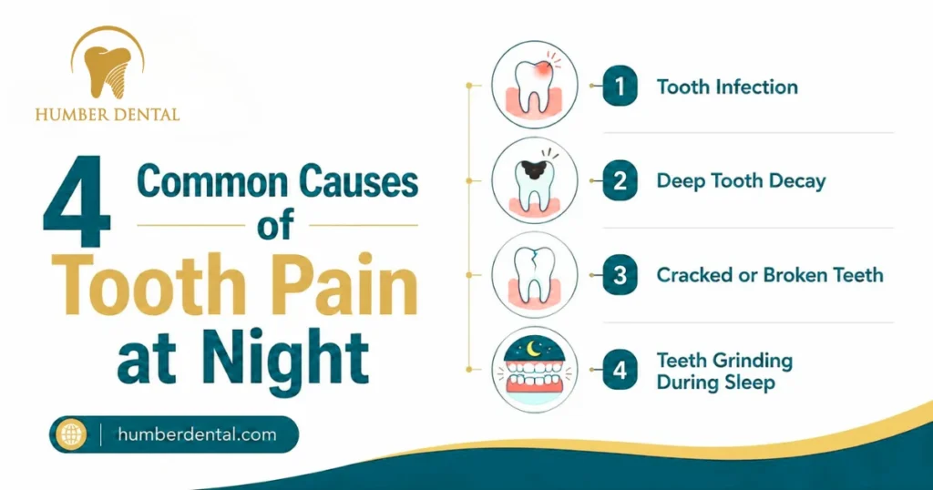 4 Common Causes of Tooth Pain at Night