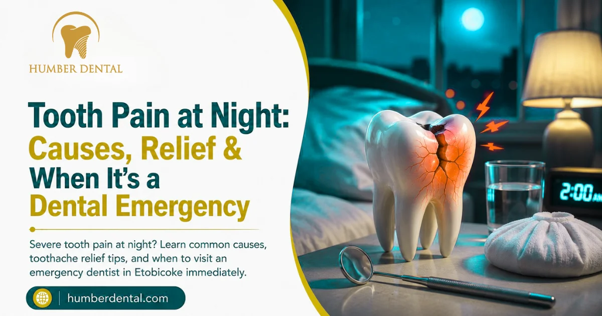 Tooth pain at night