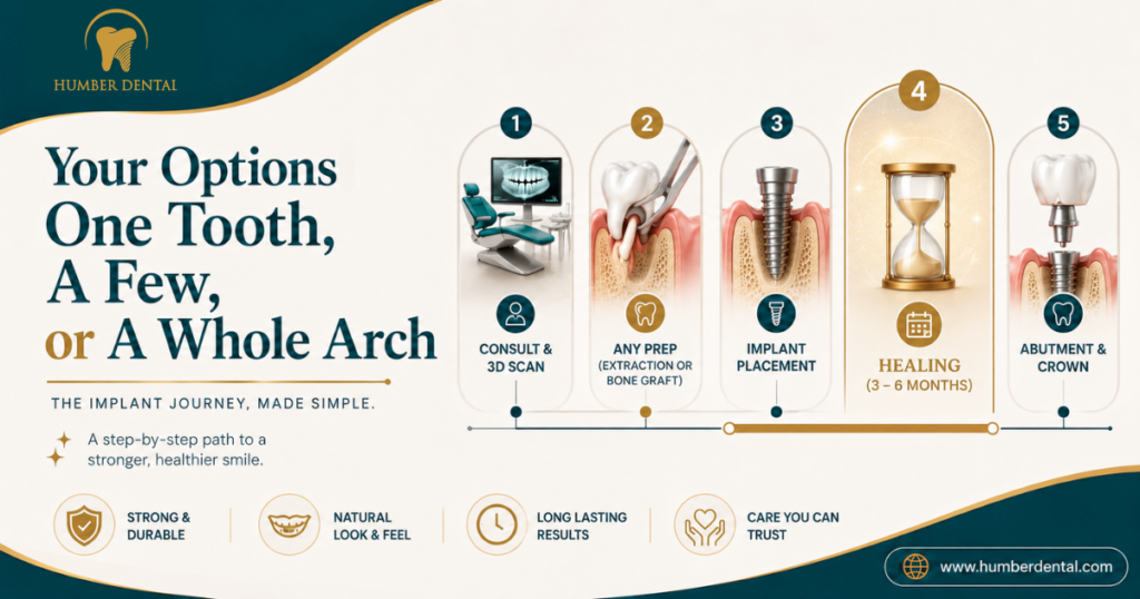 Your Options: One Tooth, A Few, or A Whole Arch