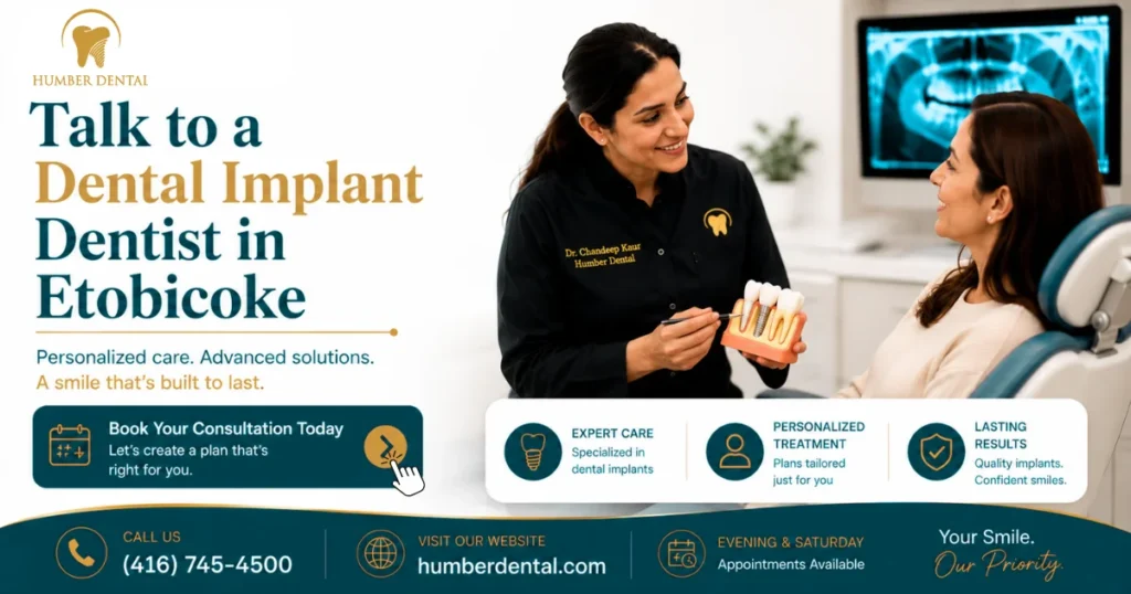 Talk to a Dental Implant Dentist in Etobicoke